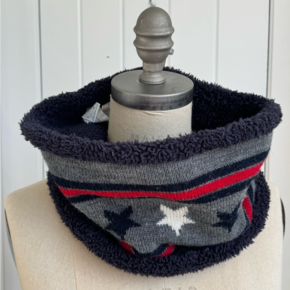 Zara Grey Textured Knit Snood O/S